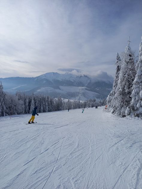 Skiing in the high tatra #Ski #skiing #snowboard #Snowboarding #Winter #snow #aestethic #mountains #vacation #sports Mammoth Mountain Skiing, Ski Mountains, Winter Board, Mountains Vacation, Skiing Aesthetic, High Tatras, Ski Culture, Snow Boarding, Mammoth Mountain