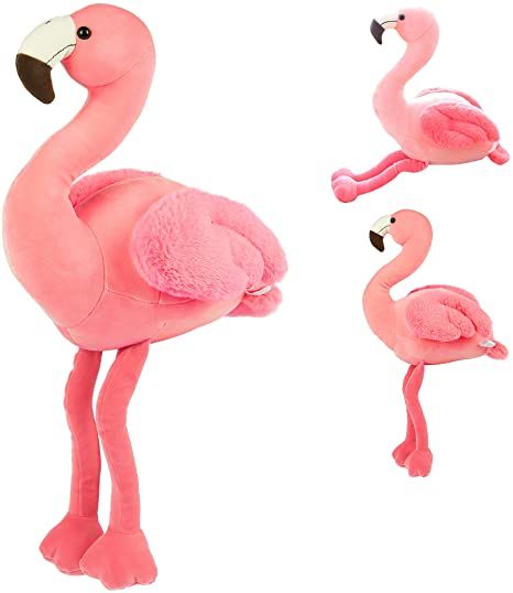 Pink Plushie, Retro Kids Room, Dog Stuffed Toy, Flamingo Stuffed Animal, Flamingo Toy, Flamingo Plush, Kids Dolls, Imaginary Play, Soft Stuffed Animals