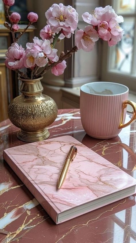 Pink Writer Aesthetic, Pretty Phone Wallpaper, Lovely Flowers Wallpaper, Instagram Frame, Rosa Pink, Coffee And Books, Alam Yang Indah, Flower Backgrounds, Pink Wallpaper