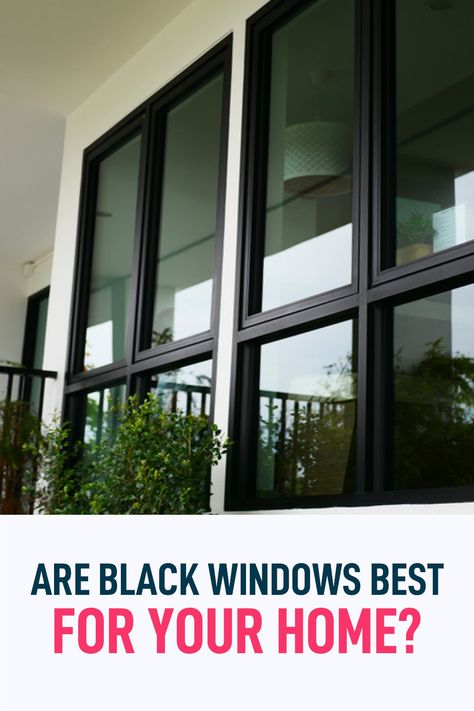 Replacement Windows Before And After, Black Vs White Windows, Window Replacement Ideas, Black Aluminum Windows, Black Replacement Windows, Black Vinyl Windows, Black Windows Exterior, Best Replacement Windows, Tub To Shower Conversion