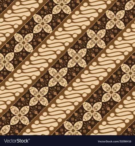 Batik Flower Pattern, Batik Art Indonesian, Batik Pattern Motif, Batik Pattern Indonesian Simple, Simple Batik Pattern Design, Motif Batik Simple, Batik Geometris, Batik Pattern Design Art, Batik Aesthetic