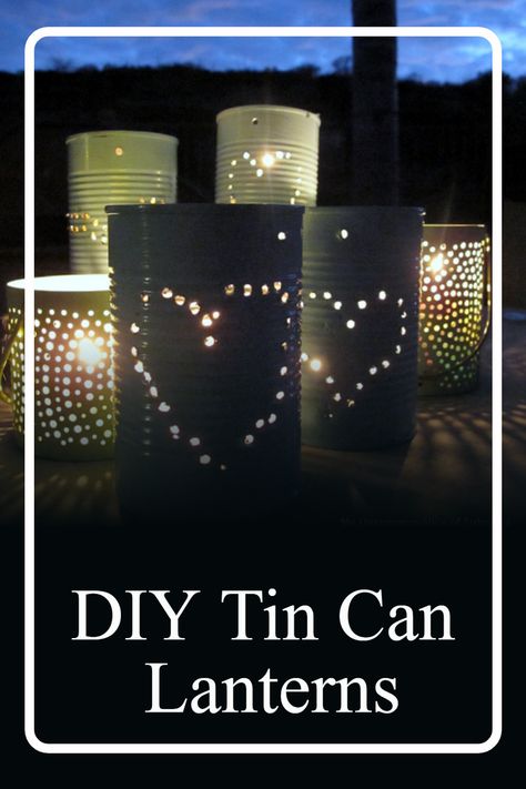 Are you looking for an easy and eco-friendly way to decorate your home? Discover how easy it is to create your own beautiful, one-of-a-kind luminaries from recycled tin cans. With just a few simple steps and materials you can create beautiful, glowing works of art that will add a special touch of decor to your outdoors. #Recycled #Luminaries #diy Diy Christmas Luminaries, Tin Can Crafts Diy, Luminaries Diy, Diy Winter Wonderland Decorations, Tin Can Lights, Luminary Diy, Can Lanterns, 2023 Crafts, Tin Can Lanterns