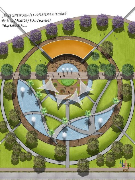 Circular Landscape Design, Parking Plan, Parking Lot Architecture, Landscape Architecture Diagram, Hotel Landscape, Landscape Architecture Plan, Landscape And Urbanism Architecture, Landscape Design Drawings, Landscape Architecture Drawing