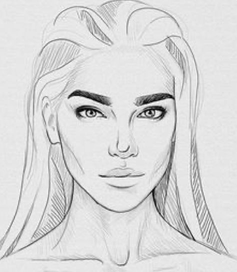 Idea To Draw, Beautiful Pencil Sketches, Simple Face Drawing, Female Face Drawing, Drawing Face, Animation Art Sketches, Abstract Face Art, Beautiful Sketches, Pencil Drawings Easy