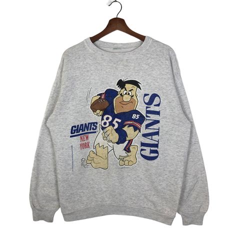 Ny Giants Football, College Crewneck Sweatshirts, Giants Shirt, Nfl New York Giants, Giants Football, The Flintstones, Singlet Tops, Football Sweatshirt, Ny Giants