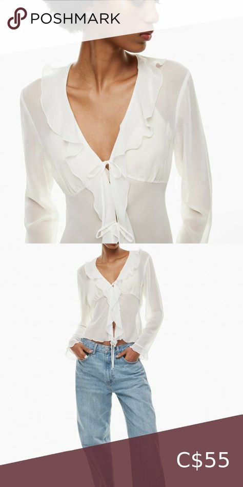 Aritzia Wilfred Frenchy Blouse Wilfred Aritzia, Aritzia Tops, Aritzia Wilfred, Love This, I Can, Chiffon, I Love, Outfit Inspo, Plus Fashion