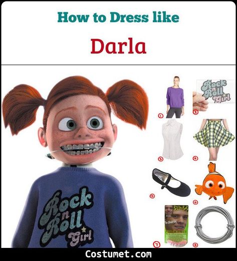 Darla Halloween Costume Finding Nemo, Finding Nemo Couple Costume, Finding Nemo Darla, Diy Darla Costume Finding Nemo, Darla And Nemo Couple Costume, Darla Nemo Costume, Nemo And Darla Costume, Darla Halloween Costume, Nemo Halloween Costumes