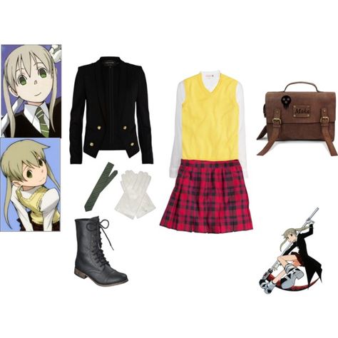 Cosplay sets Maka Albarn Inspired Outfit, Maka Albarn Costume, Fitted Halloween Cosplay Set, Maka Albarn Cosplay, Maka And Soul Cosplay, Maka Albarn, Soul Eater, Aesthetic Fashion, Cat Memes