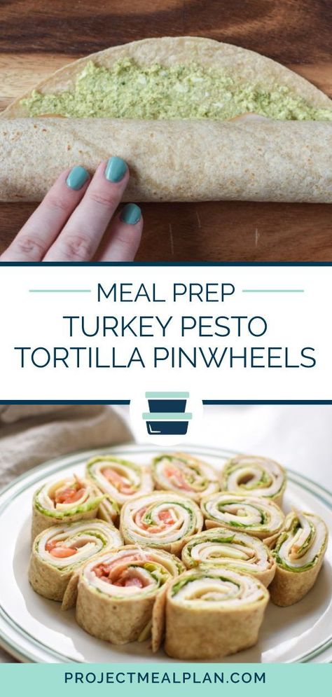 Pesto Tortilla, Pesto Pinwheels, No Heat Lunch, Cold Lunch Ideas, Turkey Pesto, Easy Lunches For Work, Tortilla Pinwheels, Cold Lunch, Meal Prep Snacks