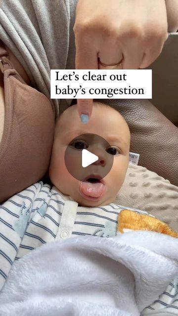 Infant Congestion Remedies, Baby Sick Remedies Infants, Congestion Remedies For Toddlers, Newborn Congestion Relief, Baby Congestion Remedies, Baby Nasal Congestion, Forehead Massage, Congested Baby, Baby Stuffy Nose