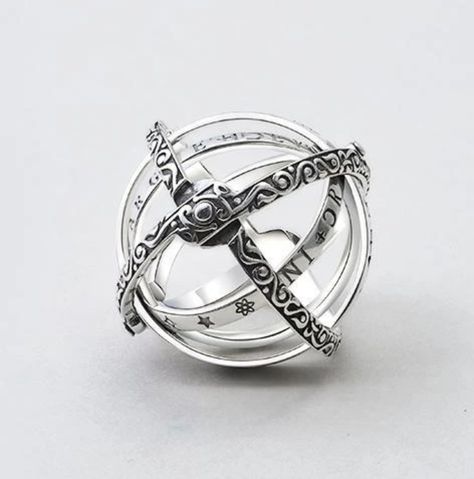 Armillary Sphere, Celestial Ring, Go Crazy, Spinner Ring, Palm Of Your Hand, Spinner Rings, The Palm, Unisex Design, The Universe