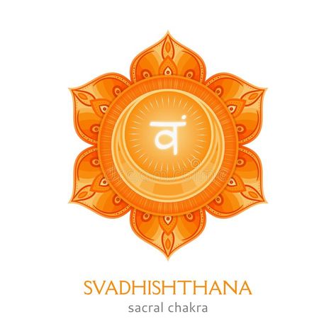 Bij Mantra, Sacral Chakra Tattoo, Sacral Chakra Symbol, Secret Geometry, Swadhisthana Chakra, Surreal Photoshop, Yoga Chakras, Art Chakra, Chakra Tattoo