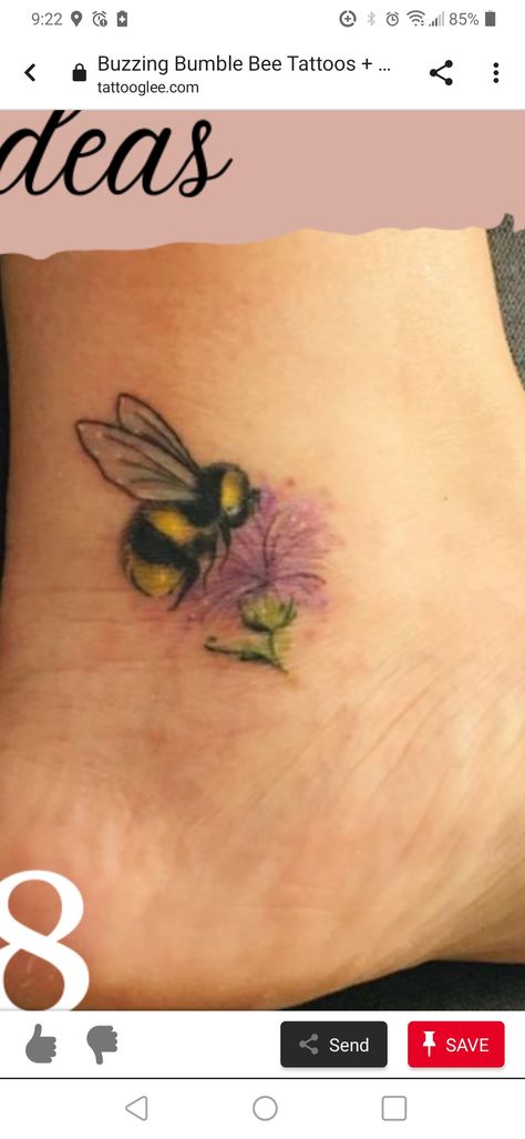 Aster Flower Tattoos, Queen Bee Tattoo, Duplicate Stitch, Bumble Bee Tattoo, Aster Flower, Bee Tattoo, Subtle Tattoos, Tattoo Fonts, Queen Bees