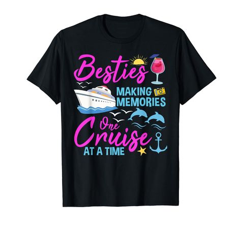 PRICES MAY VARY. For family and friends who love cruising together! This tee is the perfect present for cruise enthusiasts, travel lovers, and those seeking adventure. Whether it's a girls' getaway or a family vacation, make all moments memorable aboard the cruise ship. " Making Memories one Cruise at a time ", Create unforgettable family and friends moments on your 2024 cruise vacation! With matching family tees, enjoy summer vacation moments together aboard the ship, making cherished memories