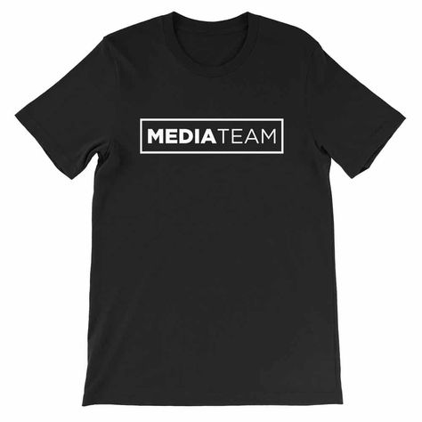 Church Tech Team Shirts, Media Team Shirt, Church Media Team Shirts, Baptism Shirts, Event Merch, Church Shirt Designs, Fire Clothes, Christian Hats, Church Shirt