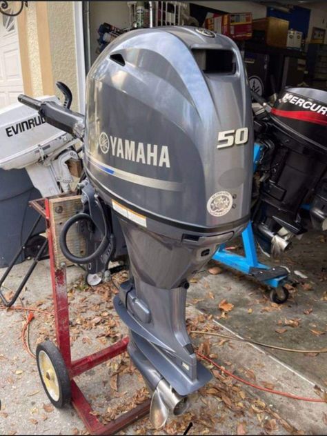 Yamaha 50hp outboard motor both salat and fresh water used. Outboard Motors For Sale, Nitro Boats, Yamaha Engines, Water Bike, Outboard Boat Motors, Electric Scooter For Kids, Outboard Boats, Mercury Outboard, Inflatable Kayak