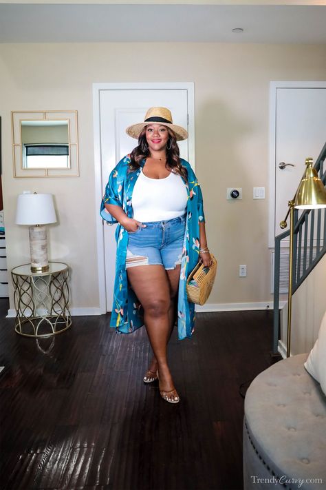 Plus Size Vacation Looks - Trendy Curvy Plus Size Cruise Outfits, Plus Size Beach Outfits, Plus Size Summer Fashion, Florida Outfits, Moda Curvy, Outfits For Mexico, Miami Outfits, Hawaii Outfits, Plus Size Summer Outfits