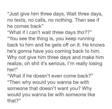 I waited 3 days but you didn't text me. I'm still waiting, hoping you'll realize what you're missing 3 Day Rule, Miss Me Quotes, I Miss You Text, Miss You Text, Well Said Quotes, Eleanor Roosevelt, Quotes Deep Feelings, Still Waiting, Text Me