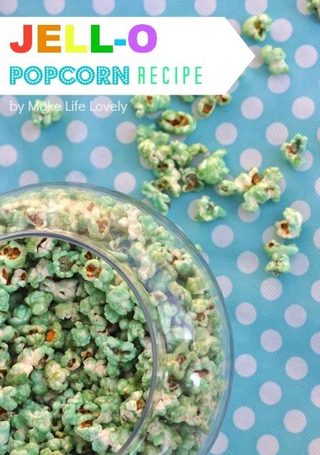 Colored Popcorn Recipe with Jell-O Colored Popcorn Recipe, Jello Popcorn, Mermaid Party Games, Colored Popcorn, Little Mermaid Party, Popcorn Recipe, Popcorn Recipes, Jell O, Frugal Meals