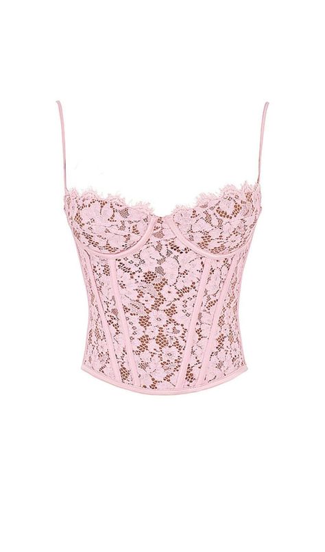 ROSE LACE UNDERWIRED CORSETProduct DescriptionThis ROSE LACE UNDERWIRED CORSET is a stunning piece of lingerie that combines romance and elegance. It is crafted from a delicate rose lace, woven with intricate flowers, and trimmed with the softest satin. The corset features a sweetheart neckline with lightly padded unde Mila Rose, Nyc Closet, Pink Corset, Rose Lace, Instagram Foto, Dream Clothes, Looks Vintage, Cute Tops, Sweetheart Neckline