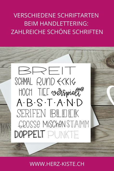 Verschiedene Schriftarten beim Handlettering: Zahlreiche schöne Schriften Alphabet Handlettering, Fonts Doodle, Doodle Font, Schrift Design, Free Handwriting, Lettering Inspiration, Doodle Fonts, Doodle Art Drawing, Creative Lettering