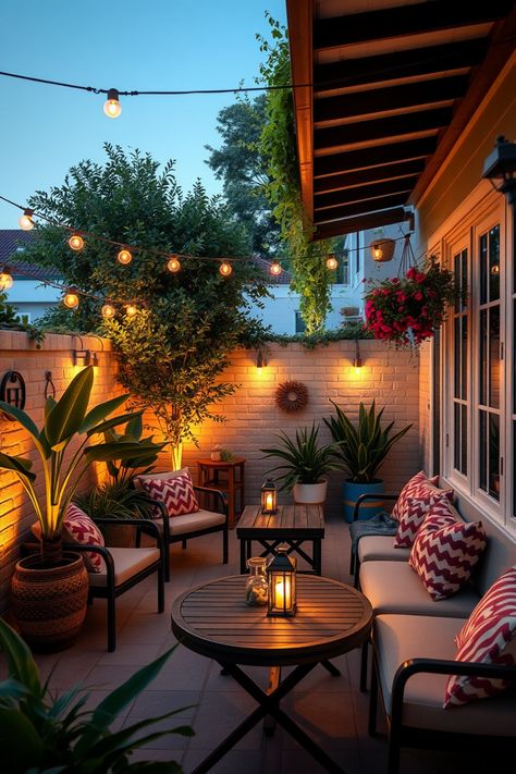 Dreaming of the perfect private patio? Check out these 10 stunning ideas that will turn your outdoor space into a relaxing retreat! From charming seating arrangements to delightful water features, you'll find tips that fit every style and budget. Whether you're looking to host summer gatherings or enjoy peaceful evenings alone, these patio inspirations will help create just the right atmosphere. Transform your backyard into a welcoming oasis with plants, cozy lighting, and unique decor touches. Get inspired today! Townhouse Backyard Ideas Patios, Cute Small Backyard, Private Patio Ideas, Mini Patio Ideas, Townhome Backyard, Cozy Backyard Ideas, Small Outdoor Area, Small Patio Ideas, Screened Patio