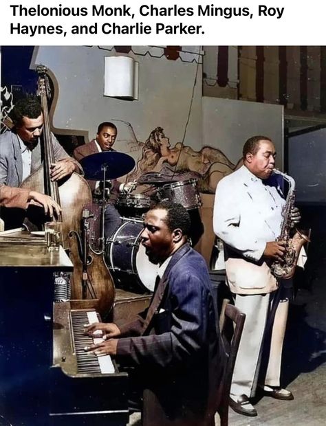 Arte Jazz, Charlie Parker, Charles Mingus, Musician Photography, Thelonious Monk, Classic Jazz, Band Outfits, Band Photography, Mid Century Illustration