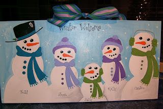 Autumn Street, Snowman Family, Street Fair, Holiday Painting, Snowman Painting, Christmas Canvas, Snowman Crafts, Adult Crafts, Canvas Signs