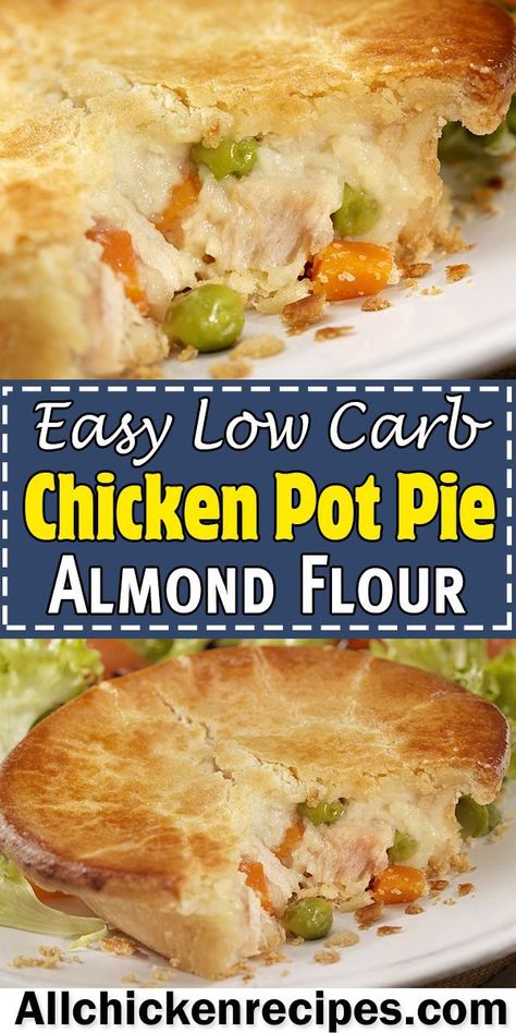 Low Carb Chicken Pot Pie, Keto Chicken Pot Pie, Easy Chicken Pot Pie, Low Carb Chicken Recipes, Chicken Pot Pie Recipes, Low Carb Diet Recipes, Healthy Low Carb Recipes, Low Carb Dinner Recipes, Keto Recipes Dinner