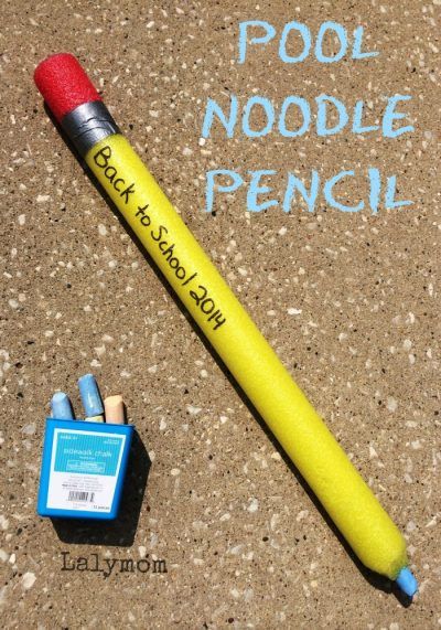 Pool Noodle Crafts, Back To School Crafts, Pool Noodle, Back To School Party, School Craft, 1st Day Of School, School Decorations, School Parties, New School Year