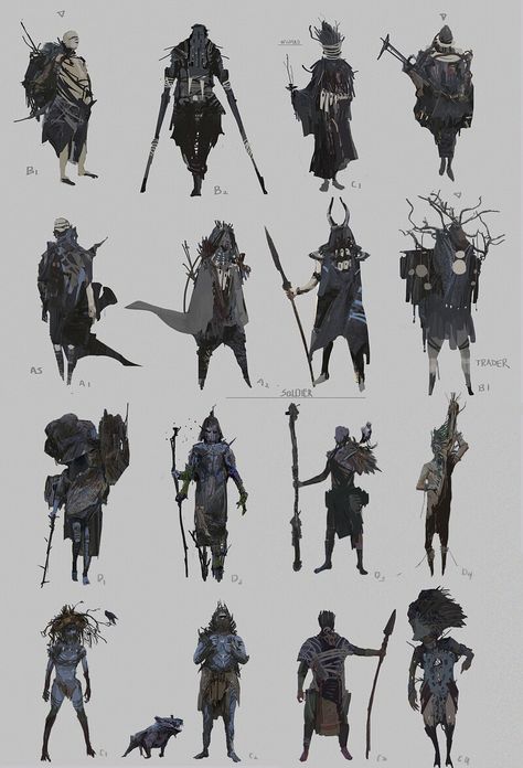 ArtStation - CROW—Character _Sketches1, Liang Mark Character Thumbnails Sketch, Crow Character, Thumbnail Sketches, Concept Art Character, Character Sketches, Game Concept Art, Foto Poses, Character Poses, Character Design Animation