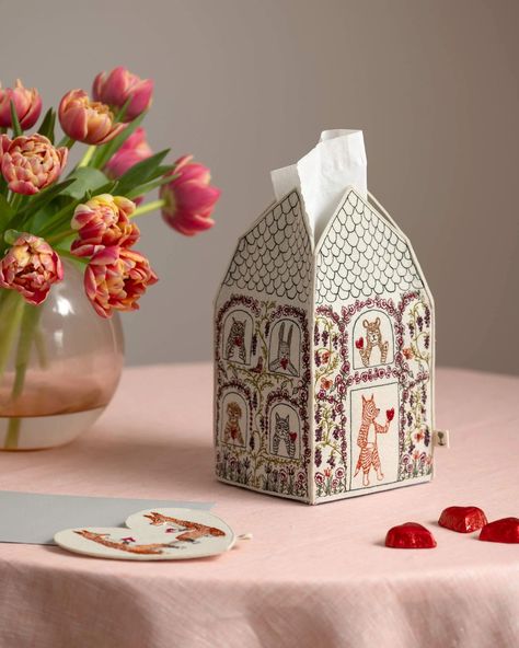 Home is Where the Heart is Tissue Box Cover Valentines Ceramics, Victorian Room, Holding Heart, Organic Forms, Unique Vases, Tropical Party, Tissue Box Cover, Animal Friends, Home Is Where