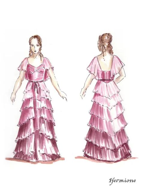 The importance of Hermione Granger | Wizarding World Hermione Granger Ball Dress, Hermoine Granger Yule Ball Dress, Hermoine Granger Yule Ball, Hermoine Granger Dress, Hogwarts Yule Ball Dresses, Hermione Granger Dress, Yule Ball Hermione, Yule Ball Dress Ideas, Hermione Yule Ball Dress