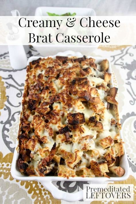 Brats Pasta Recipes, Bratwurst Sausage Recipes, Bratwurst Recipes Crockpot, Brat Casserole, Bratwurst Dinner, Oven Bakes, Brat Sausage, Budget Friendly Dinner Recipes, Brats Recipes