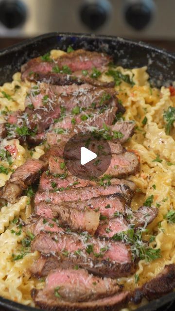 Cole Roberson “ThatSavageKitchen” on Instagram: "Creamy Steak Pasta Recipe 🍝 X 🥩 
•
•
Ingredients -
Steak SEASONING 
1 Sirloin or Ribeye Steak
 1 Tbsp Garlic Pepper
2 Tsp Onion Powder
2 Tsp Garlic Powder
Pinch of Salt 

1/2 Cup White Onions
6 Cloves of Sliced or Minced Garlic 
1 Tbsp Garlic Pepper
1 Tsp Garlic Salt
1/2 Tsp Italian & Oregano Seasoning 
1 Pint Heavy Cream
1/2 Cup Italian Blend Cheese 
Add Fresh Parmesan (Optional)
About 1/2 a Cup Cherry Tomato’s 
1 Cup Spinach 
*Noodles are Mafaldine (Found on Amazon)*
•
•
#foodie #food #foodporn #foodphotography #pasta #pastarecipe #pastalover #pastarecipes #pastapasta #pastalovers #reels #reelsinstagram #reelsvideo #reelsindia #reelsviral #reelsinsta #reelsofinstagram #reelaviral #steak #steakdinner #steaklover #steakpasta #steakporn #st Steak And Parmesan Pasta, Sirloin Steak Pasta Recipes, Steak And Pesto Pasta, Steak Linguine Pasta, Sunny’s Take Home Steak And Garlic Noodles, Spinach Noodles, Steak Pasta, Pasta Lover, Steak Seasoning