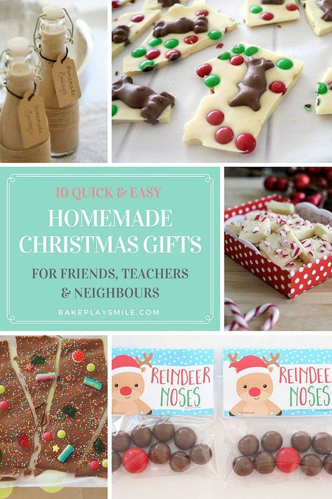 quick and easy homemade Christmas gifts Homemade Christmas Gifts For Teachers, Baileys Fudge, Christmas Gifts For Teachers, Quick Christmas Gifts, Lunchbox Recipes, Easy Homemade Christmas Gifts, Special Coffee, Class Gifts, Christmas Hampers