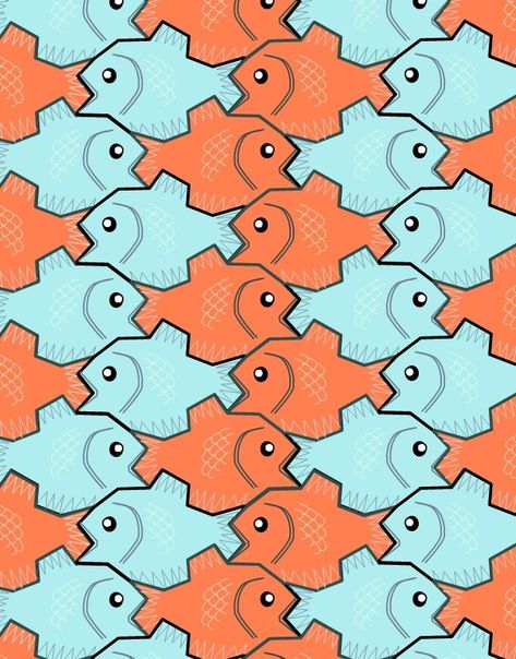 tessellation Cute Tessellation Patterns, Bird Tessellation, Translation Tessellation, Tessellation Patterns Geometry, Tesselations Pattern Ideas, Tesselation Art, Geometrical Prints, Learning Diary, Tessellation Art