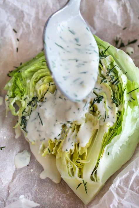 Turn your crispy salads into something special with this creamy dill dressing recipe. Sour cream, buttermilk, and fresh dill make it rich and velvety, with dill pickle juice adding extra zest. It’s ideal for cucumber salads, or green beans. Adjust the ingredients as you like, and use as a dip or spread. Try Greek yogurt, ranch dressing, or lemon juice, and add crumbled feta for more flavor. #ourzestylife Creamy Dill Dressing Recipe, Dill Ranch Dressing, Dill Ranch, Creamy Dill Dressing, Dill Pickle Juice, Greek Yogurt Ranch Dressing, Cucumber Salads, Yogurt Ranch, Yogurt Ranch Dressing