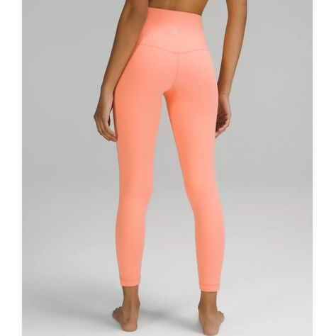 Lululemon High Rise Align Pant Leggings 25” Inseam. Stretchy Nulu Material With An Amazing Fit. High Rise. 25” Inseam. Lined. Color Is Sunny Coral. New With Tags. Size 10. Price Is Firm. Buy With Confidence, I Have Great Reviews And Ship Quickly With Care. Lululemon Align Pant Sunny Coral Orange Peach Pant Gym Athletic Leggings Active Wear Spring Summer Fall Winter Style On Trend Trendy Sexy Legging Vacation Casual Lounge Soft Cozy Hi Waist High Rise Align Align Legging Spring Summer Peach Pants, Pant Leggings, Lululemon Black Leggings, Fall Winter Style, Lululemon Align Leggings, Orange Leggings, Lululemon Align Pant, Warm Leggings, Lululemon Pants