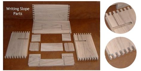 Parts to Build a Writing Slope Writing Slope, Tung Oil Finish, Jewerly Boxes, Hidden Compartments, Modern And Antique, Antique Hardware, Bars For Home, How To Build, Woodworking Plans