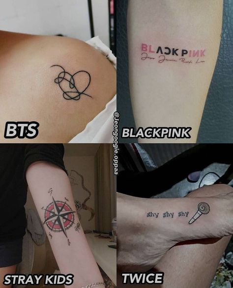 Kpop Tattoos, Korean Tattoos, Bts Tattoos, Kpop Diy, Kpop Drawings, Female Tattoo, Tattoos For Kids, Dessin Adorable, Bts Members