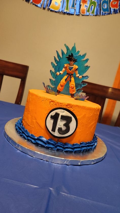 #gokucake #goku #dragonball #dragonballcake #dragonballz #dragonballzcake #cake #cakes #anime #cakeart #birthday #instacake #cumplea #gokucakes #cakesofinstagram #cakedecorating #cakestagram #birthdayboy #n #shenron #esferasdeldragon #animecake #shenlong #boyscake #buttercreamcake #fondantcake #foodporn #birthdaycake #jollyrancher #meltingcandy Diy Dragon Ball Z Cake, Dragon Ball Z Birthday Cake, Goku Birthday Cake, Dbz Cake, Dragonball Z Birthday, Dragonball Cake, Goku Cake, Dragon Ball Cake, Dragon Ball Z Cake