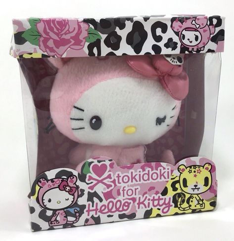 Check out Sanrio Hello Kitty x Toki Doki Tokidoki 2009 Pink Leopard Spotted Plush in Box, the latest item I added on eBay! #eBay #eBaySeller Tokidoki Clothes, Toki Doki, Sanrio Stuff, Hello Kitty Shoes, Stuff Animals, Clay Things, Miss Kitty, Cute Posts, Japanese Market