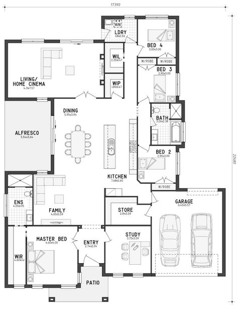 Here’s a home today that has lots of storage. This home has a walk in linen (big tick from me), a walk in pantry and... Ultra Modern Homes, Looking For Houses, Murphy Bed Plans, Floor Plan Layout, Family House Plans, Building A Shed, Planning Printables, New House Plans, Shed Plans