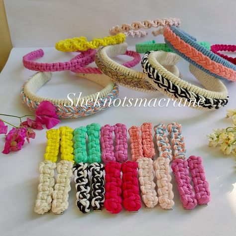 These hairbands can add a unique, bohemian touch to any hairstyle. They come in various colors and can be embellished with beads or charms, offering both a functional and decorative way to keep hair in place. Ideal for casual and formal looks, macrame hairbands combine artful craftsmanship with practical elegance. #Hairband #HairAccessories #FashionAccessories #HairStyle #HairFashion #AccessoryAddict #Headbands #HairJewelry #HairTrends #Macrame #BohoStyle #HandmadeAccessories #ChicHair #Styl... Macrame Hairband, Diy Canvas Art Painting, Macrame Patterns, Formal Looks, Diy Canvas Art, Diy Canvas, Canvas Art Painting, Handmade Accessories, Hair Band