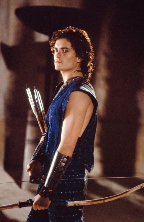 Troy. Costume design by Bob Ringwood. Troy Film, Orlando Bloom Young, Troy 2004, Troy Movie, Eric Bana, Film Pictures, William Turner, Orlando Bloom, Celebrity Dads