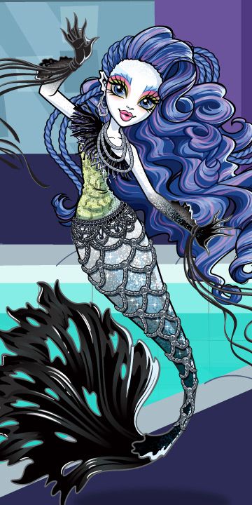 Sirena vonboo . Daughter of a ghost [ father ] and a mermaid [ mother ] . Age 17 . Sirena Von Boo, Monster High Mermaid, Boo York, Monster H, Monster High School, Arte Monster High, Monster High Pictures, Monster High Party, Moster High