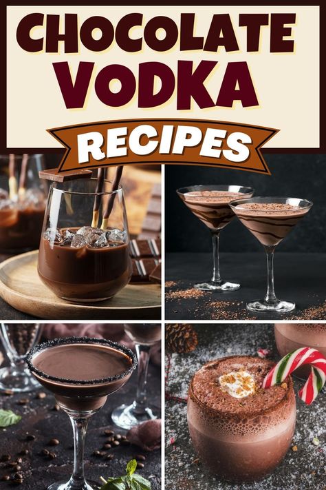 If you like rich, indulgent drinks, you'll go nuts for these fantastic chocolate vodka recipes. Sweet, boozy, and oh-so-dreamy, they're too good to miss. Chocolate Vodka Cocktails, Chocolate Tequila Drinks, Double Chocolate Vodka Drinks, Coffee Vodka Drinks, Chocolate Drinks Alcohol, Chocolate Mixed Drinks, Chocolate Liquor Drinks, Chocolate Vodka Drinks, Chocolate Vodka Recipes