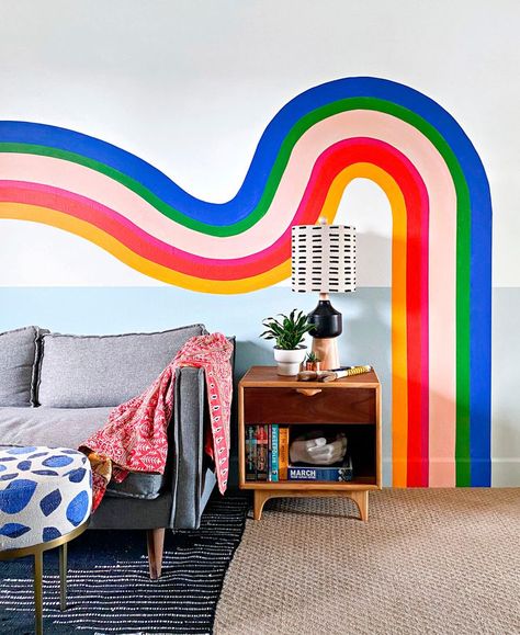 Master the Statement Wall with These Tips from a Muralist Banyan Bridges, Mural Indoor, Wall Murals Diy, Room Refresh, Bedroom Murals, Room Tour, Cubicle, Media Room, Home Decor Trends