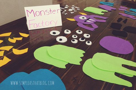 A Monster Party Made Easy Monster Party Games, Halloweenpyssel Barn, Monsters Inc Party, Halloween Games For Adults, Adult Halloween Party Decorations, Monster Mash Party, Teenager Party, Little Monster Party, Monster First Birthday